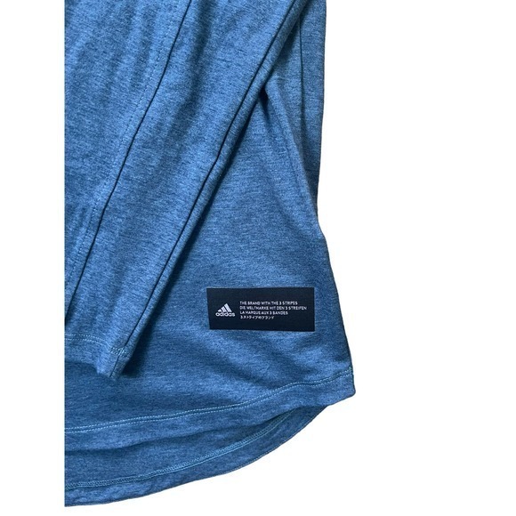 NWT Adidas Navy Cotton Long Sleeve Shirt - Picture 3 of 3